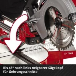 Einhell Power X-Change Akku-Zug-Kapp-Gehrungssäge TE-SM 36/210 Li Solo -Elektrowerkzeug Geschäft 4006825641523 2171 07