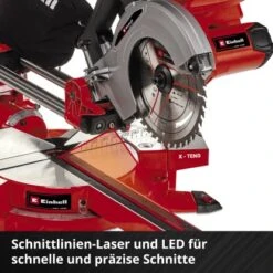 Einhell Power X-Change Akku-Zug-Kapp-Gehrungssäge TE-SM 36/210 Li Solo -Elektrowerkzeug Geschäft 4006825641523 2171 09