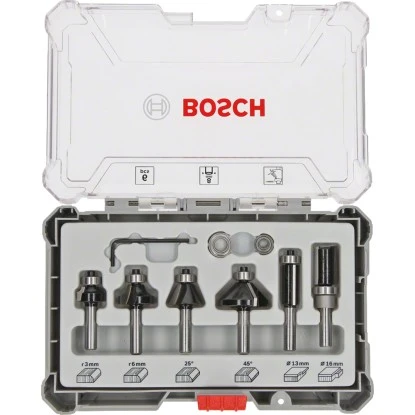 Bosch Rand- Und Kantenfräser Set 8 Mm Schaft 6-teilig 3 Bosch Rand- Und Kantenfräser Set 8 Mm Schaft 6-teilig – Bild 3