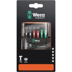 Wera Bit-Set Bit-Check 6 Impaktor 1 6-teilig