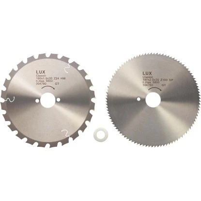 LUX Kreissägeblatt-Set Holz Ø 190 Mm 2-teilig 1 LUX Kreissägeblatt-Set Holz Ø 190 Mm 2-teilig