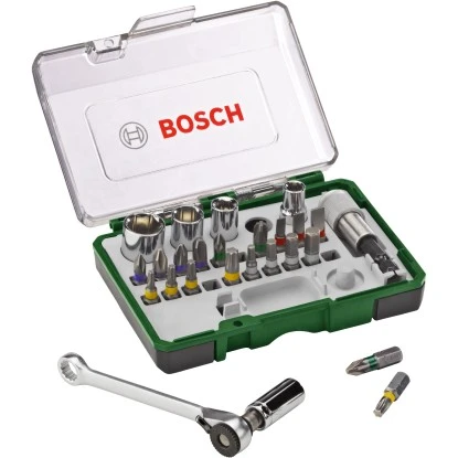 Bosch Schrauberbit- Und Ratschen-Set Promoline 27-teilig 1 Bosch Schrauberbit- Und Ratschen-Set Promoline 27-teilig