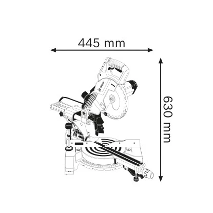 Bosch Professional Paneelsäge GCM 80 SJ 1.400 W Inkl. 2 Sägeblätter Ø 216 Mm 3 Bosch Professional Paneelsäge GCM 80 SJ 1.400 W Inkl. 2 Sägeblätter Ø 216 Mm – Bild 3